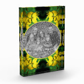 Gelbe Wildblumen Rahmen schaffen Ihre eigene Fotoblock (Links)