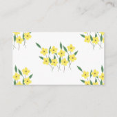 Gelbe Wildblumen Raten Sie, wie viele Bonbons Spie Begleitkarte (Rückseite)