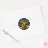 Gelbe Wildblumen Runder Aufkleber (Umschlag)