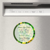 Gelbe Wildblumen Save the Date Magnet (In Situ (Geschirrspüler))