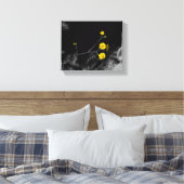 Gelbe Wildblumen unter einem Baumkronen 8x10 Leinwanddruck (Insitu (Schlafzimmer))