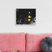 Gelbe Wildblumen unter einem Baumkronen 8x10 Leinwanddruck (Insitu (Wohnzimmer))