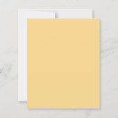 Gelbe Wildblumen Weißer Milchmarkt 90. Geburtstag (Rückseite)