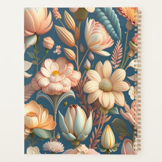 Gelbe wilde Blume "You can do it" Planer (Rückseite)