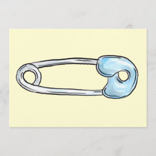 Gelbe Windel-Button-Duscheneinladung Einladung