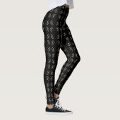Gelbe Wirbel Leggings (Rechts)