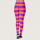 Gelbe Wirbel Leggings (Rückseite)