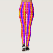 Gelbe Wirbel Leggings (Rückseite)