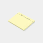 Gelbe Worte Post-it Klebezettel (angewinkelt)