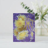 Gelbe Wüsten-wilde Blumen Postkarte (Stehend Vorderseite)