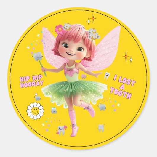 Gelbe Zahnseidenmatte - Luftaufkleber mit Prämie Runder Aufkleber (Vorderseite)