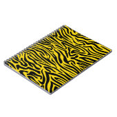 Gelbe Zebra Streifen Preppy Wild Animal Print Notizblock (Linke Seite)