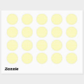 Gelbe Zickzack Aufkleber (Blatt)