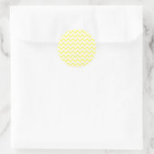 Gelbe Zickzack Aufkleber (Tasche)