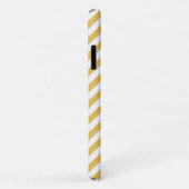Gelbe Zickzack Monogramm Case-Mate iPhone Hülle (Hinten/Rechts)