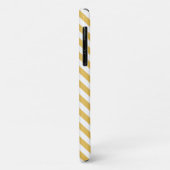 Gelbe Zickzack Monogramm Case-Mate iPhone Hülle (Hinten/Links)