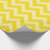 Gelbe Zickzack Musterverpackungspapier Geschenkpapier (Ecke)