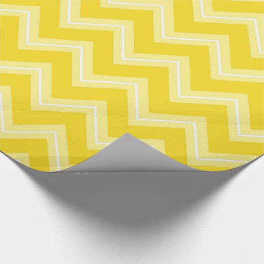 Gelbe Zickzack Musterverpackungspapier Geschenkpapier (Ecke)