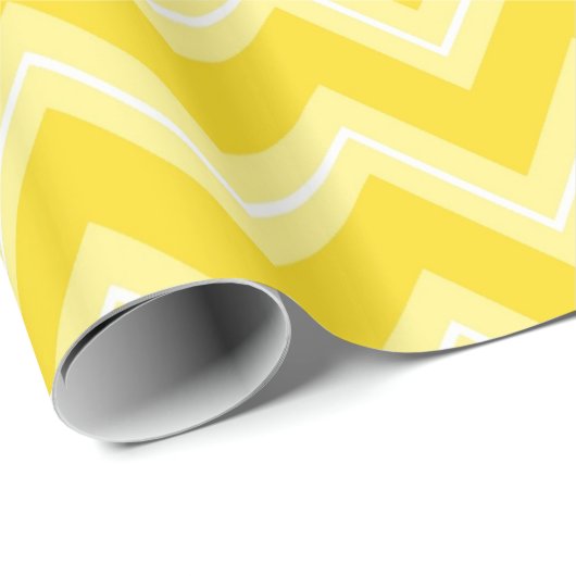 Gelbe Zickzack Musterverpackungspapier Geschenkpapier (Rolleneckpunkt)