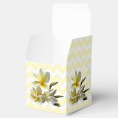 Gelbe Zickzack Plumeria Custom Wedding Favor Box Geschenkschachtel (Geöffnet)