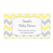 Gelbe Zickzack Wasserflasche oder bevorzugen Sie e (Vorne)