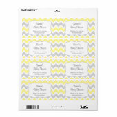 Gelbe Zickzack Wasserflasche oder bevorzugen Sie e (Vorne)