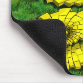 Gelbe Ziegelstein-Straße Mousepad (Ecke)