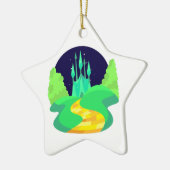 gelbe Ziegelsteinstraße Keramikornament (Links)