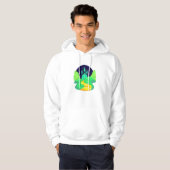 Gelbe Ziegelstraße als Kapuzenpullover Hoodie (Vorne ganz)