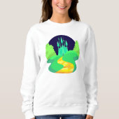 Gelbe Ziegelstraße Frauen Sweatshirt (Vorderseite)