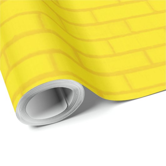 Gelbe Ziegelstraße Geschenkpapier (Rolleneckpunkt)