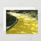 Gelbe Ziegelstraße Postkarte (Vorne/Hinten)