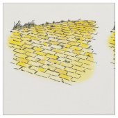 Gelbe Ziegelstraße Stoff (Nahaufnahme)