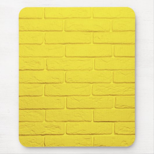 gelbe Ziegelwand Mousepad (Vorne)