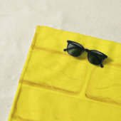 gelbe Ziegelwand Strandtuch (Beispiel)