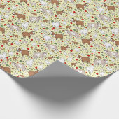 Gelbe Ziegen Geschenkpapier (Ecke)