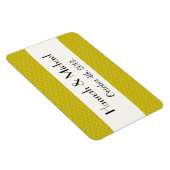 Gelbe Zigzag, gelb Zickzack, Hochzeit Magnet (Rechte Seite)