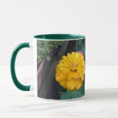 Gelbe Zinnia-Tasse Tasse (Links)