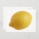 Gelbe Zitrone, eine helle, frische Augapfel Postkarte (Vorne/Hinten)
