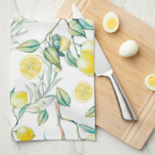 Gelbe Zitrone Geschirrtuch (Viertel Falte)