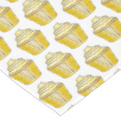 Gelbe Zitrone Mattiert Cupcake Cake Dessert Feinsc Tischdecke (Schrägansicht)