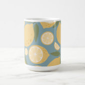 Gelbe Zitrone Nahtloses Muster Kaffeetasse (Mittel)