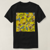 Gelbe Zitrone und Bienengarten 2 T-Shirt (Design vorne)