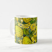 Gelbe Zitrone und Bienengarten Kaffeetasse (Vorderseite Links)
