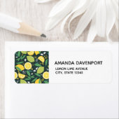 Gelbe Zitrone und Limones Fruchtmuster (Insitu)