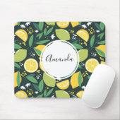 Gelbe Zitrone und Limones Fruchtmuster Mousepad (Mit Mouse)