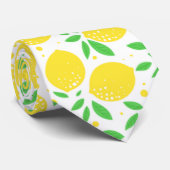 Gelbe Zitronen 01 Krawatte (Gerollt)