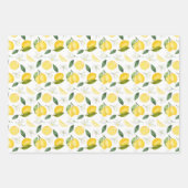 Gelbe Zitronen auf dem Weinberg Geschenkpapier Set (Vorderseite 2)