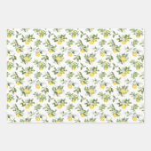 Gelbe Zitronen auf dem Weinberg Geschenkpapier Set (Vorderseite 3)