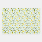 Gelbe Zitronen auf dem Weinberg Geschenkpapier Set (Vorderseite 2)